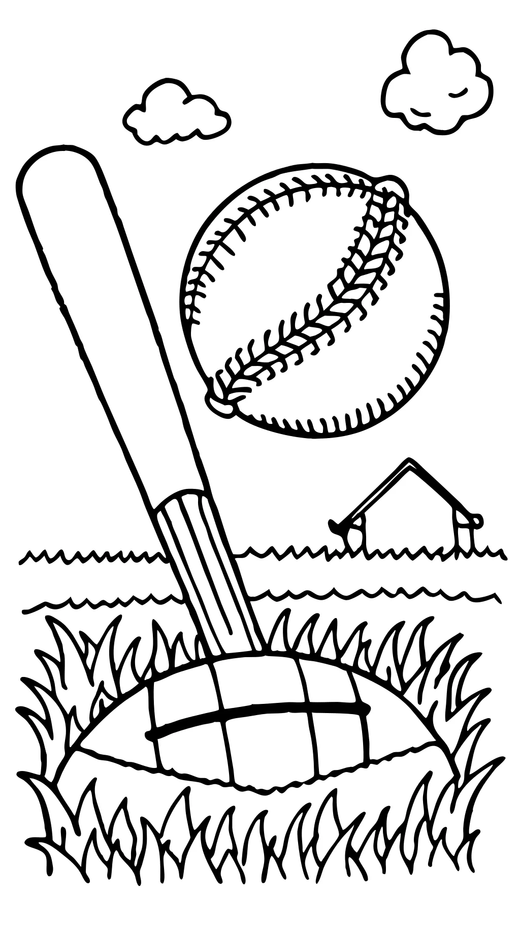 realistic baseball coloring pages